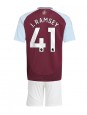 Aston Villa Jacob Ramsey #41 Hjemmedraktsett Barn 2024-25 Korte ermer (+ bukser)